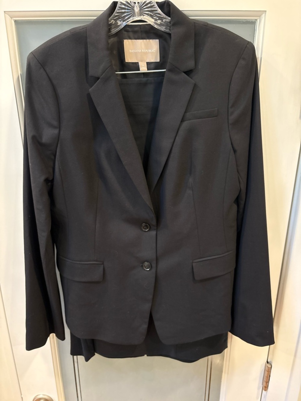Banana Republic Women’s Black Work Interview Blazer Skirt 2-piece Set